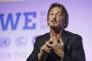 El actor estadounidense Sean Penn, fundador de la J/P Haitian Relief Organization, hizo un llamado a los líderes para que ayuden a preservar los bosques del mundo durante el “Día de Acción” de las conversaciones conferencia climática COP 21, en Le Bourget, Francia, el sábado 5 de diciembre de 2015. (Foto AP/Michel Euler)