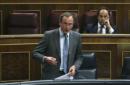 El ministro de Sanidad, Alfonso Alonso, durante su intervención en la sesión de tarde del pleno del Congreso. EFE