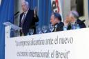 El ministro de Asuntos Exteriores en funciones, José Manuel García Margallo, durante la clausura, hoy en Casa Mediterráneo, de la jornada "La empresa alicantina ante un nuevo escenario intternacional:el Brexit". EFE