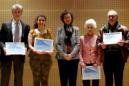 La Reina Sofía ha asistido hoy a un encuentro de donantes de tejido cerebral con asociaciones de pacientes y familiares de enfermedades neurológicas en el Centro Alzheimer Fundación Reina Sofía. EFE