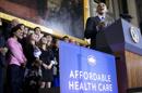 El presidente estadounidense, Barack Obama, pronuncia un discurso sobre la Ley de Protección al Paciente el 30 de octubre de 2013, en el Faneuil Hall, en Boston, Massachusetts (EE.UU.). EFE