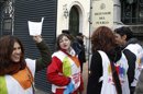 Los trabajadores de Telemadrid en una protesta. EFE/Archivo