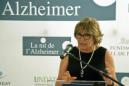 La fundadora y directora médica de la Fundación ACE, Mercè Boada, durante la presentación esta tarde dentro de los actos del Festival de Peralada, que ha ejercido hoy de anfitrión, de la primera edición de La Noche del Alzheimer, una iniciativa que pretende convertirse en punto de encuentro anual entre la sociedad y el mundo de la investigación para el tratamiento y prevención de esta enfermedad. EFE