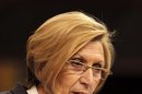 La líder de Unión Pogreso y Democracia (UPyD), Rosa Díez, durante su intervención en la sesión del debate sobre el estado de la nación que se celebra en el Congreso de los Diputados. EFE/Archivo