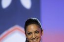 Fotografía facilitada por Rotary International de la actriz estadounidense y enviada espacial de Acnur, Archie Panjabi, durante la convención internacional del club Rotario, con el que colabora en la erradicación de la polio. La "implicación" y "pasión" que pone Angelina Jolie en sus causas solidarias inspira a la actriz Archie Panjabi, ganadora de un premio EMI por la serie "The Good Wife", en sus actividades filantrópicas y también en su oficio de actriz. EFE