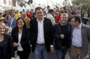 El secretario de Organización del PSOE, Óscar López, durante la asistencia a la manifestación convocada por la Alianza por la Unidad del Campo UPA-COAG. EFE