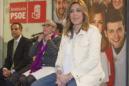 La presidenta de la Junta de Andalucía, Susana Díaz, durante su participación esta tarde en un acto con socialistas en Granada. EFE