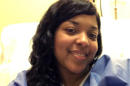 ARCHIVO - Foto de archivo, 21 de octubre de 2014, de la enfermera Amber Vinson en el hospital de la Universidad Emory en Atlanta. Vinson recibió el alta el martes 28 de octubre de 2014 al ser declarada libre de ébola. (AP Foto/Amber Vinson, File)