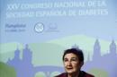 Sonia Gaztambide, actual presidenta de la Sociedad Española de Diabetes, durante una rueda de prensa en Pamplona. EFE/Archivo