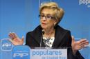 La diputada nacional del PP Carmen Quintanilla, en una rueda de prensa. EFE/Archivo