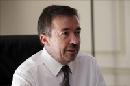 El rector de la Universidad Complutense de Madrid (UCM), José Carrillo, durante la entrevista con Efe en la que asegura que aún no se han resuelto los expedientes abiertos tras conocerse la acumulación de cadáveres humanos donados para la investigación en la Facultad de Medicina, aunque avanza que, desde luego, entiende que ha habido "malas prácticas" . EFE
