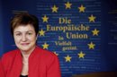 La comisaria europea de Ayuda Humanitaria, Kristalina Georgieva. EFE/Archivo