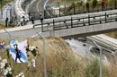 Lugar del accidente de tren en Santiago de Compostela, en el núcleo de Androis. EFE/Archivo