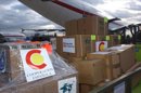 En la imagen, vista de un avión con ayuda humanitaria de la Agencia Española de Cooperación Internacional (AECI). EFE/Archivo