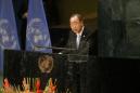 Ban Ki-moon, secretario general de las Naciones Unidas, habla en un evento durante la 71ra sesión de la Asamblea General de la ONU en la sede del organismo, el miércoles 21 de septiembre de 2016. Los líderes mundiales aprobaron el miércoles una declaración de aspecto amplio enfocada en atender el problema del creciente número de infecciones resistentes a los antibióticos, algo que la OMS dice que tiene el potencial de matar a millones de personas y de socavar la economía global, y que ha comparado con "un tsunami en cámara lenta". (AP Foto/Jason DeCrow)
