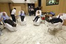 Un grupo de donantes de sangre en Vitoria. EFE/Archivo
