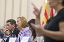 La presidenta del Gobierno de Aragón, Luisa Fernanda Rudi, en una reunión celebrada el pasado mes de septiembre junto al consejero de Sanidad, Bienestar Social y Familia, Ricardo Oliván. EFE/Archivo