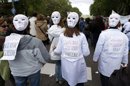 Protesta de la Marea Blanca, organizada por la Mesa en Defensa de la Sanidad Pública en Madrid. EFE/Archivo
