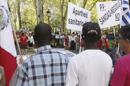 Integrantes de la Plataforma de Inmigrantes de Madrid, participaron junto a la