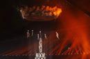 Bailarines en la Ceremonia de Apertura de los Juegos Olímpicos de la Juventud Nanjing 2014 en Nanjing, China. EFE
