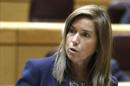 La ministra de Sanidad, Servicios Sociales e Igualdad, Ana Mato, durante su intervención hoy en la sesión de control al Gobierno que ha tenido lugar en el pleno del Senado. EFE